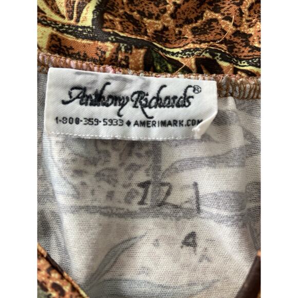 Vintage Anthony Richards Leopard Floral Muumuu House Dress with Pockets size XL - Picture 5 of 5